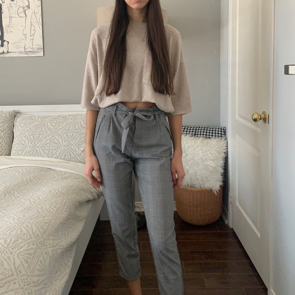 Zara Plaid Pants - Picture 2 of 3